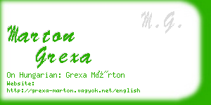 marton grexa business card